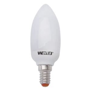 Лампа энергосберегающая Wolta свеча E14 11 Вт свет холодный белый