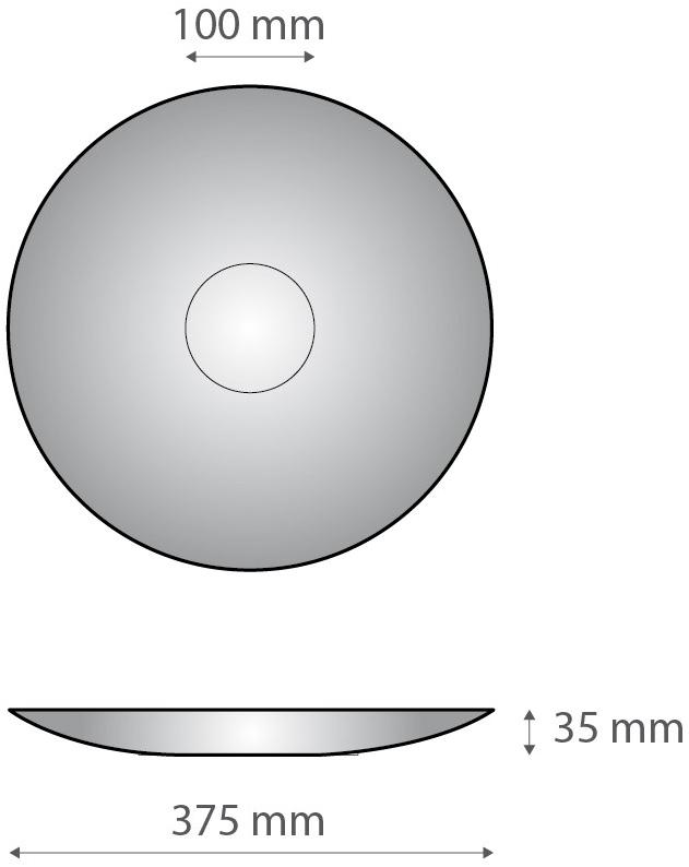 Alumina Декоративная плоская пластина из двне алюминия Dvne capsule collection D.sf40b15  - Вид №3
