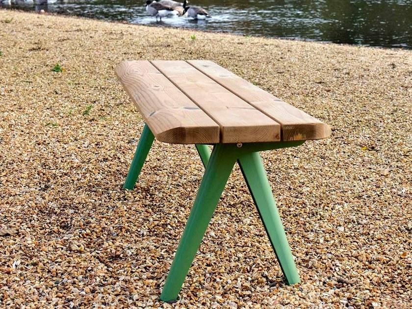 VESTRE Скамья из стали и дерева без спинки Nunu sun-id-1367646 - Вид №3