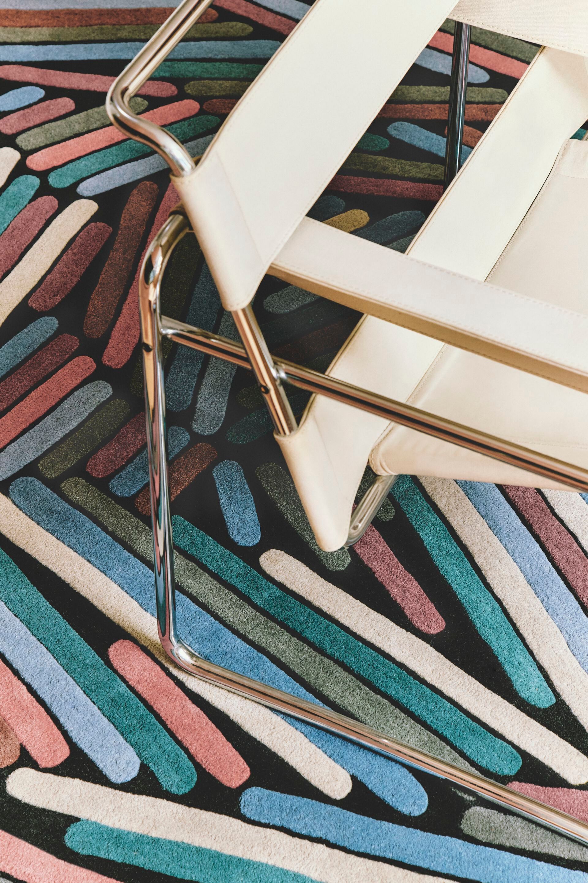 Шерстяной ковер с геометрическим рисунком Toulemonde Bochart BRINDILLE HIVER ARCH-00082005 - Вид №9