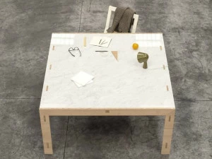 NODOO Квадратный стол из массива дерева