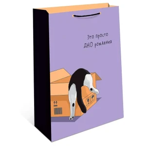 Подарочный пакет Арт и дизайн 18x22.3x0.4 см цвет разноцветный