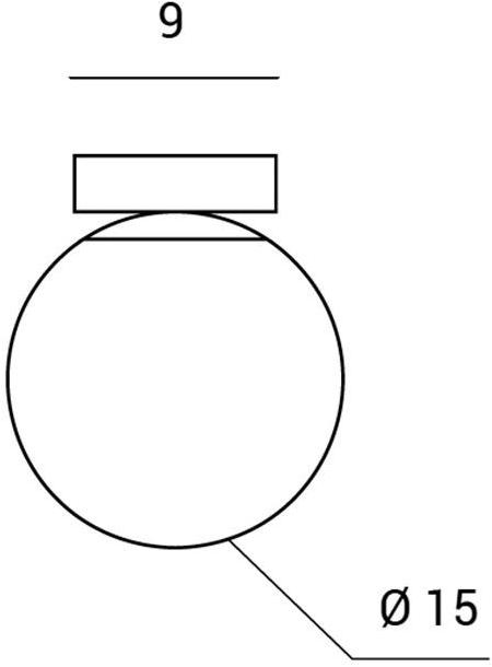 Miloox Потолочный светильник из опалового стекла Jugen cromo 1744.74 - 1744.75 - 1744.76 - Вид №6