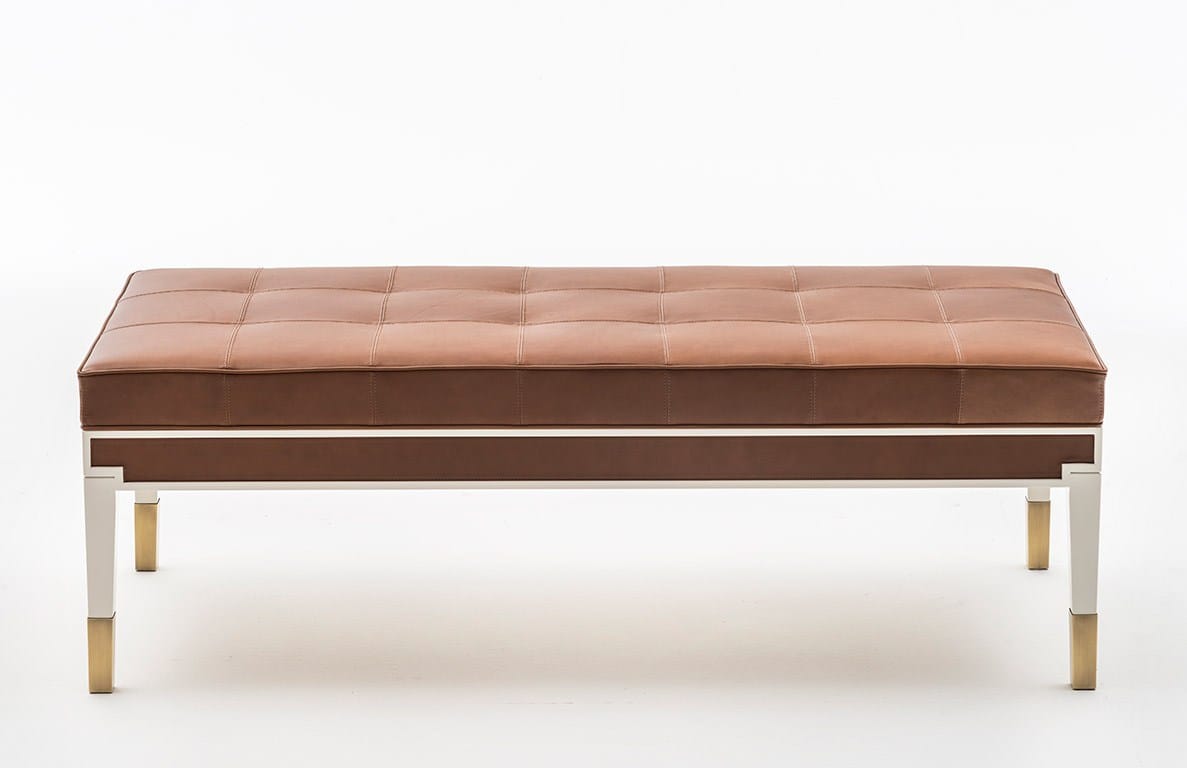 Кожаная скамейка с Капитоном OAK Милан ARCH-00085759 - Вид №1