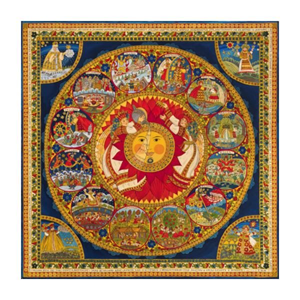 Картина О.Соколовой КАЛЕНДАРЬ Maleras sun-id-2555820