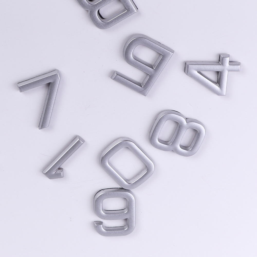 Дверной номер  «1», 32х5х40 мм, матовое серебро LJPS0093 Public Steel Россия  - Вид №6