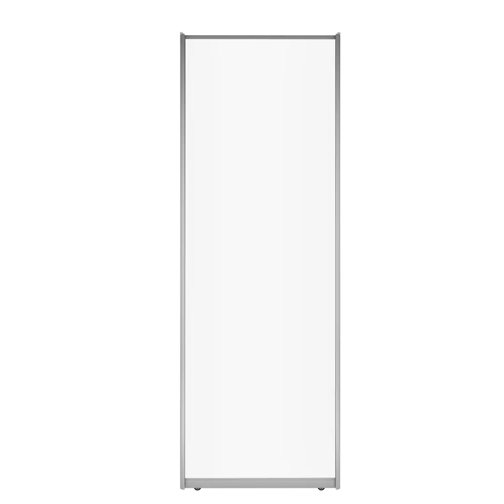 Дверь-купе SPACEO для шкафа 2255×604 мм белая с серебристым профилем 82335353 STLM-1580835