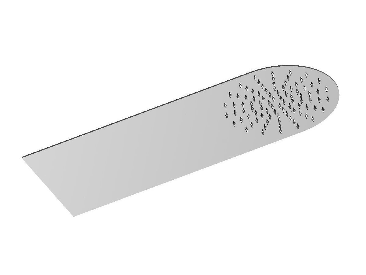 Ультра-плоская душевая головка из нержавеющей стали с системой защиты от накипи Rubinetterie Frattini ARCH-00005835