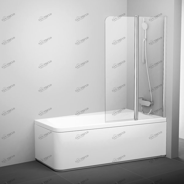 7QRA0103Z1 Душевое ограждения на борт вынны Ravak Чехия 