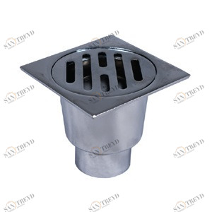 Трап 10х10 нерж.прямой (Е) POLITRON 201711