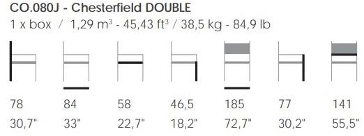 Fenabel Стеганый диван из экокожи Chesterfield sun-id-1430729 - Вид №1