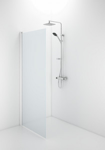 59900282 Прямая дверь IFO Space SPVF H, белые лакированные профили, матовое стекло без профилей ручек, SPVF 900