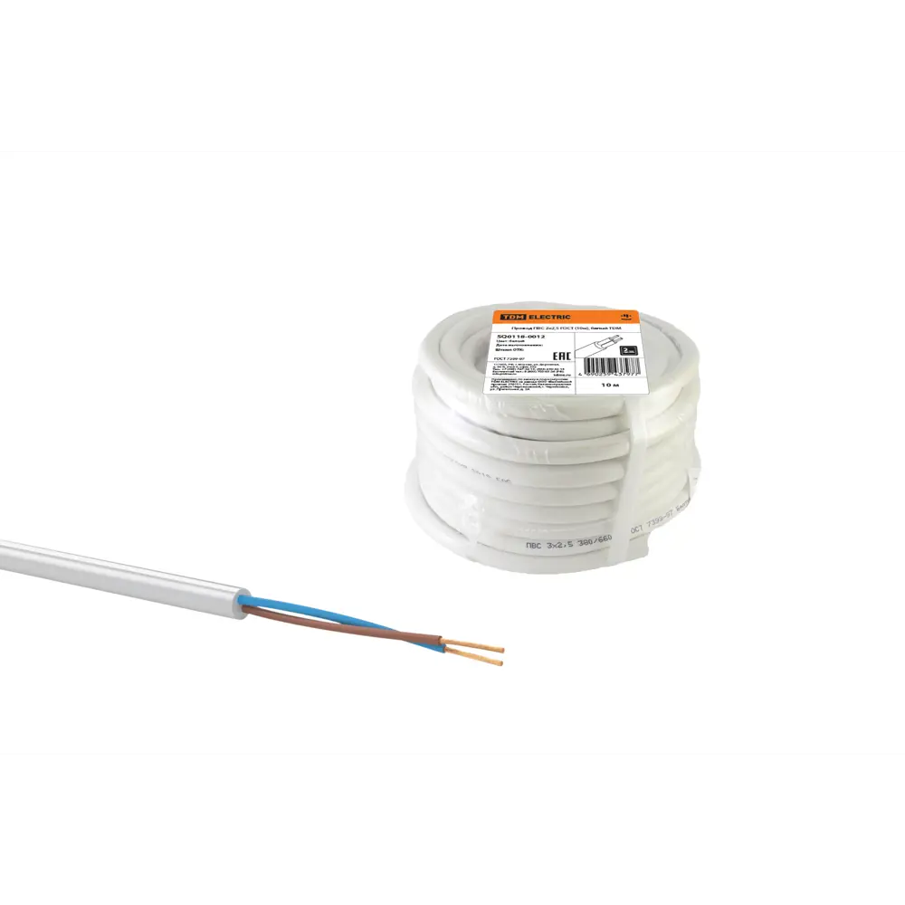Провод TDM Electric ПВС 2х2.5 мм² 10 м для подключения электрооборудования 84574144 STLM-1575693 - Вид №2