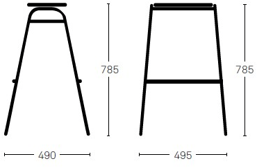 Deadgood Барный стул высокий деревянный с подставкой для ног Working girl Wg1m/l - Вид №22