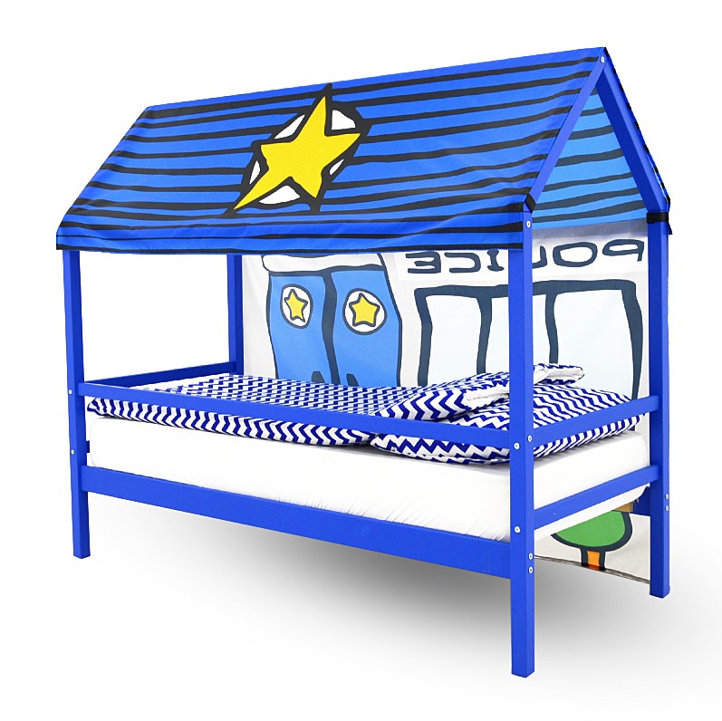 Накидка для кровати-домика Svogen игровая "Полиция" БЕЛЬМАРКО  00-3873223 Синий Santreyd  - Вид №2