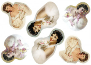 00795 Декупажная карта 21 x 29.7 см СК "Светские красавицы" Чип-Арт