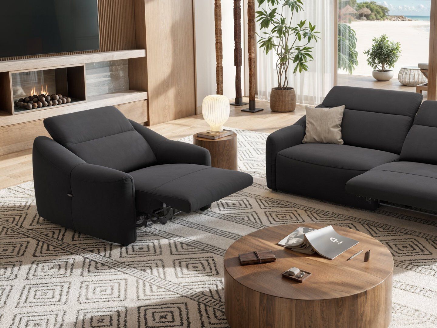 Тканевое кресло с подлокотниками Sofanella Самоа ARCH-00030026 - Вид №4