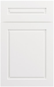 Фасады для кухни Модерн Фрезеровка «Ла Дефанс» Белый снег софт №501