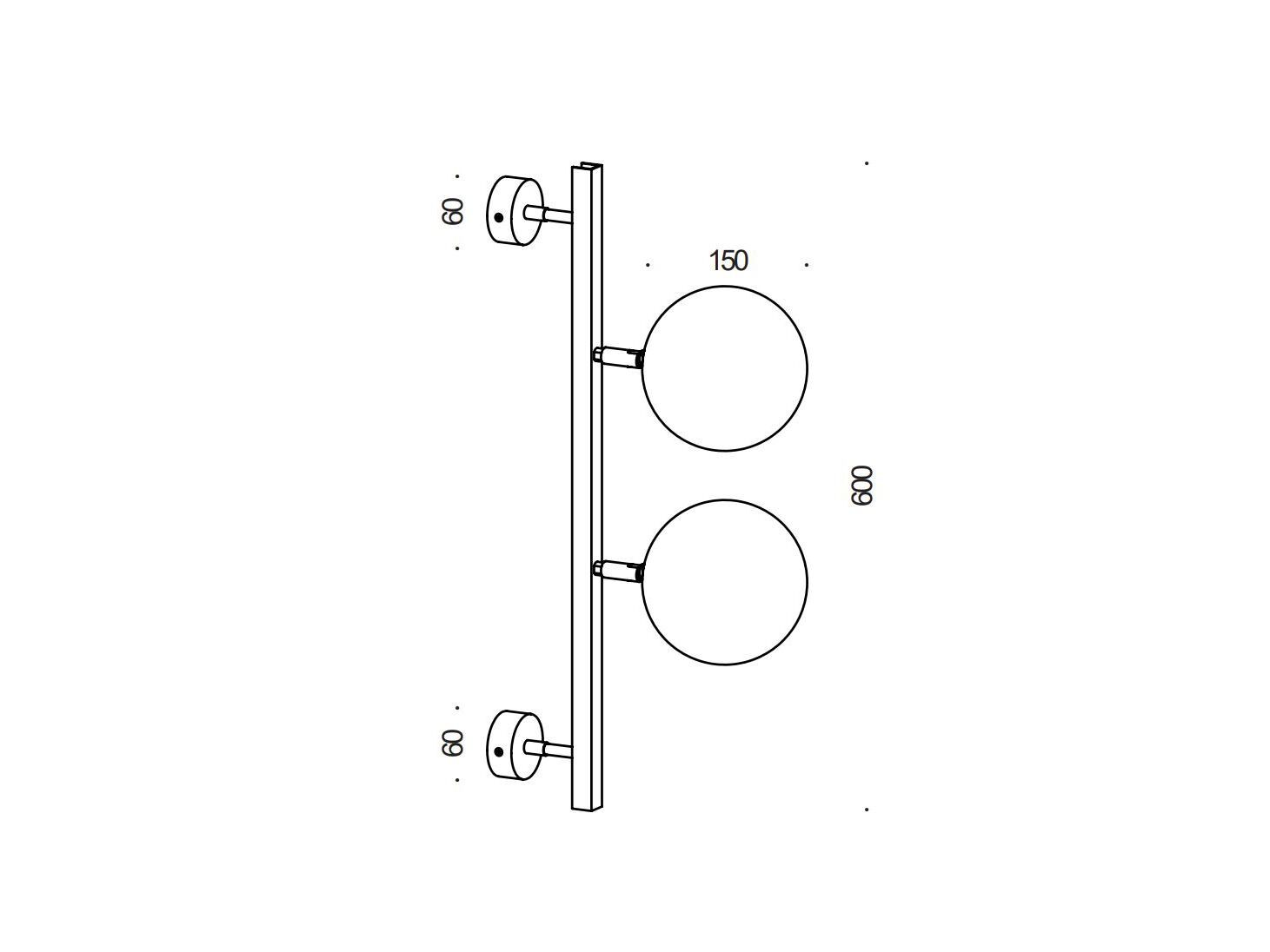 Латунный светодиодный настенный светильник Renzo Serafini сфера ARCH-00065229 - Вид №3