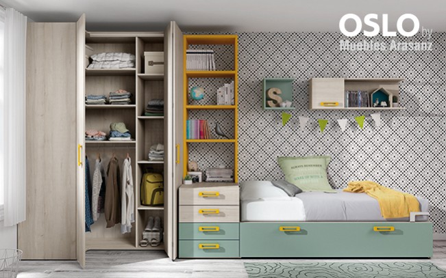 102668 Детская комната с модульной кроватью Ambiente 08 Arasanz Oslo Santreyd - Вид №3