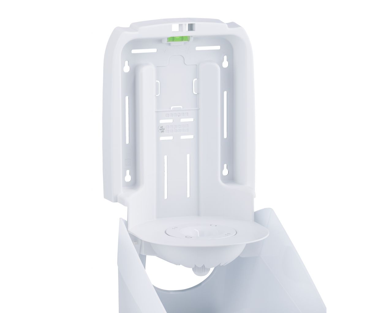 CHB101 Контейнер для рулонов бумажных полотенец HARMONY CENTER PULL, пластик, прозрачный белый Merida  - Вид №4