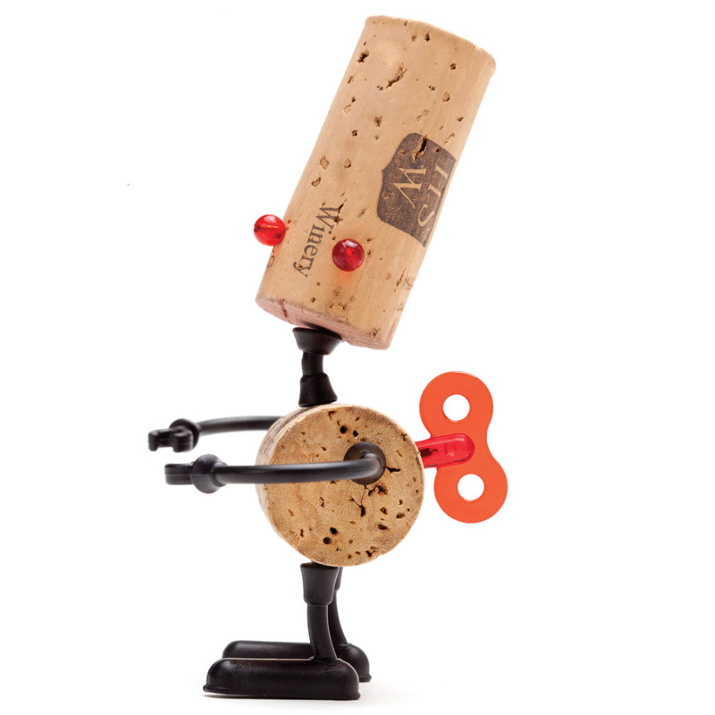 MB766 Декор для винной пробки robots люк Monkey Business  - Вид №2