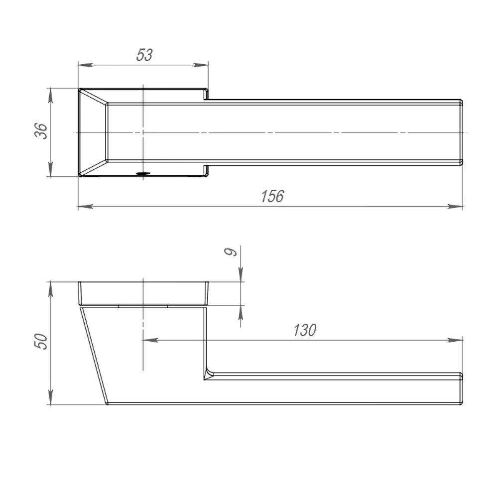 Дверные ручки Armadillo K.UCS36.Brick SN-3, без запирания, цвет матовый никель STLM-2212618 - Вид №2