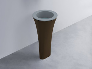 AMLA45-BR+AMPILT-PL+AMCOLT-CA Раковина Amedeo Tondo отдельностоящая cielo Enjoy + Amedeo
