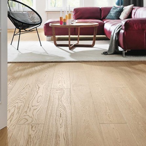 Паркетная доска Haro 4000 Series Top connect белый Эксклюзив Дуб Селект с брашью (Текстурированная) 2200х180 мм 531679 - Вид №2