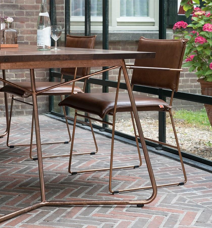 Jess Кожаное кресло с салазками и подлокотниками Norman sun-id-1499700 - Вид №8