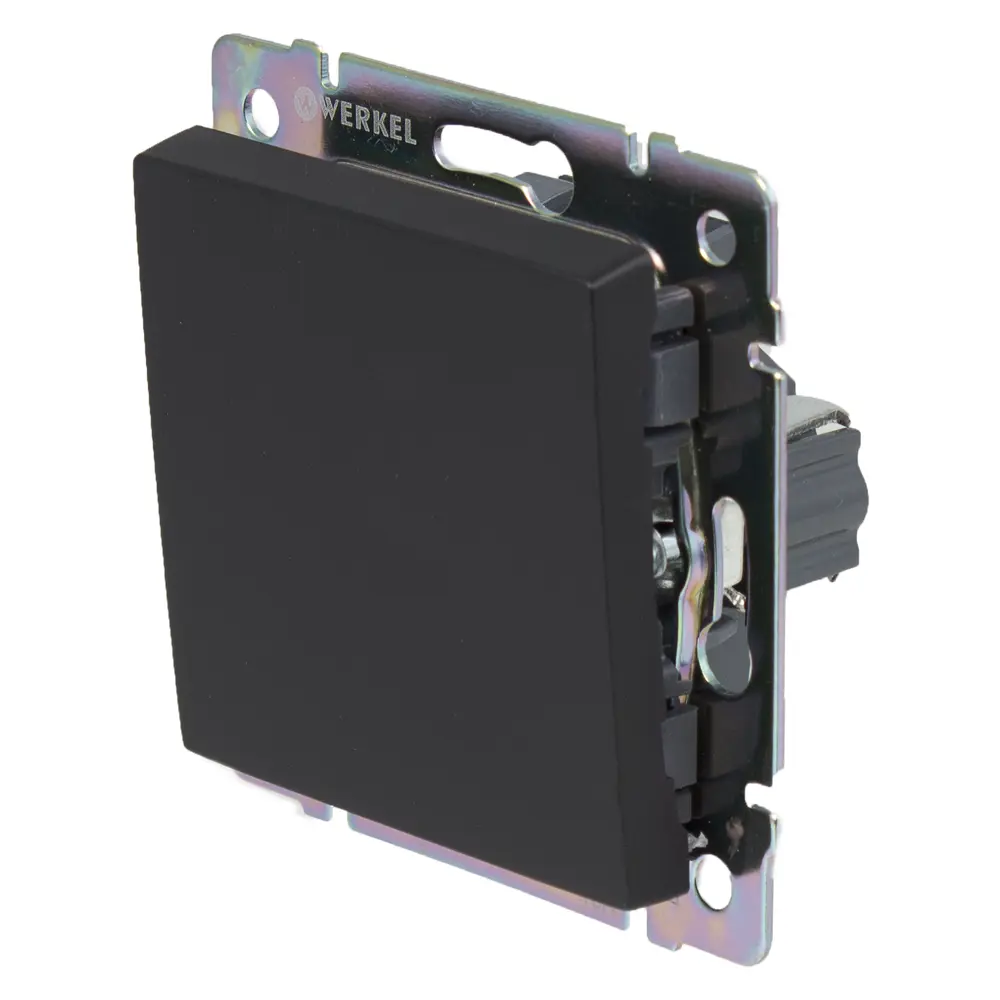 Werkel Выключатель одноклавишный встраиваемый матовый черный 17784032 Встраиваемые механизмы STLM-0008633 - Вид №2