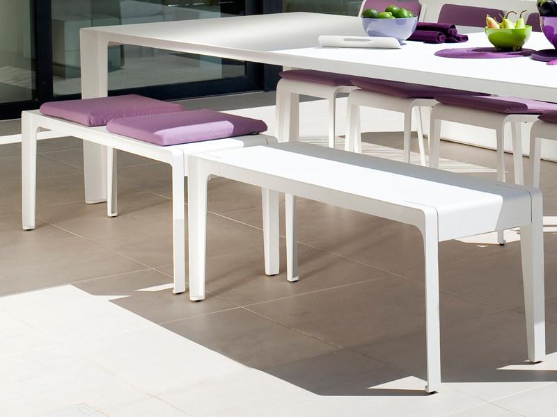 TRIBÙ Садовая скамейка из алюминия Mirthe 07436/07434 - Вид №5