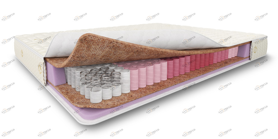 Матрас ортопедический с независимым пружинным блоком 140x200 Maybe 5 BELABEDDING  129358 Белый 