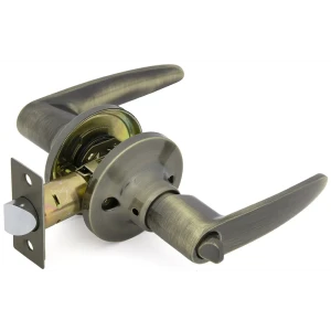 Ручка-защёлка 3502 AB BK, с фиксатором, цвет бронза