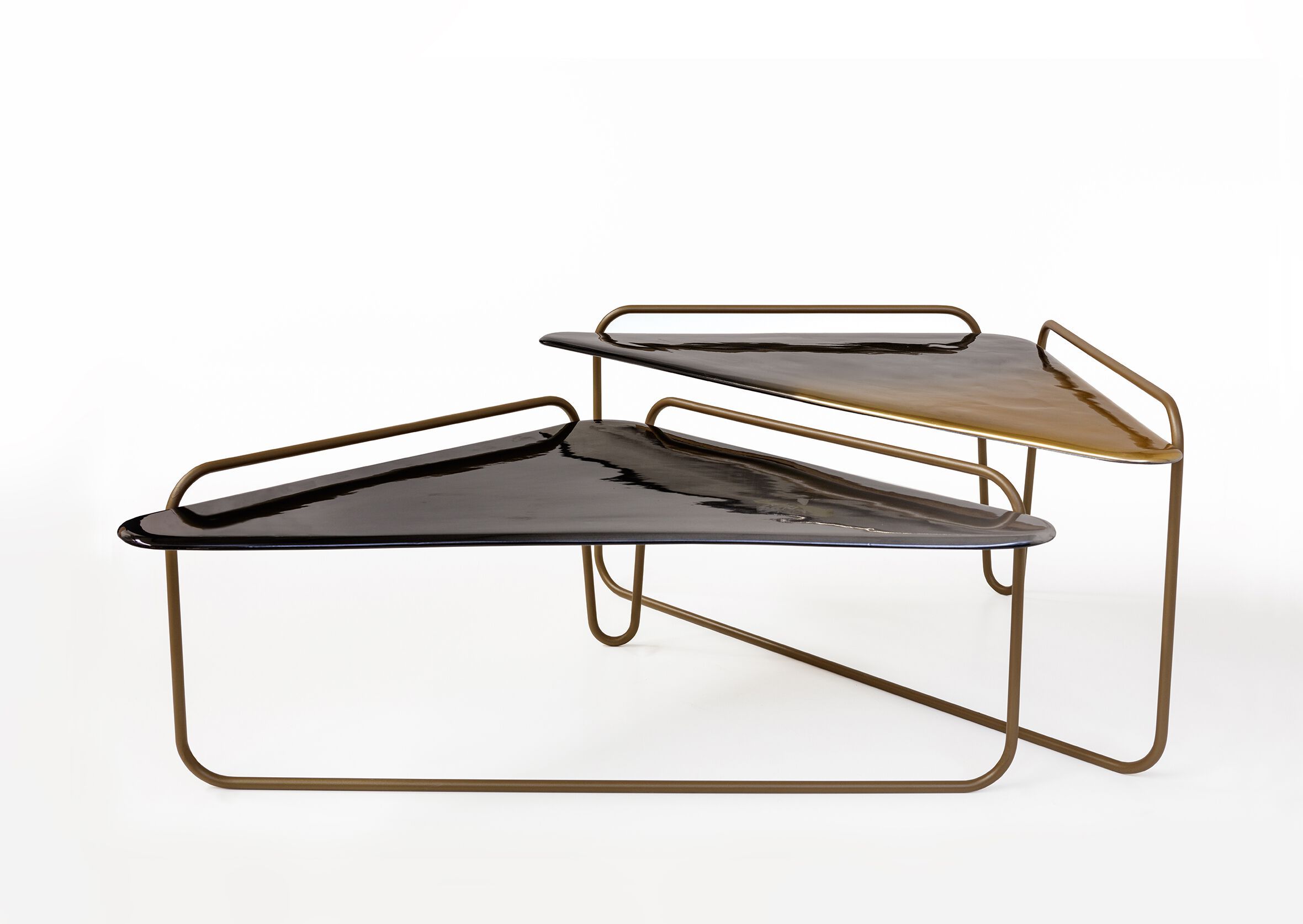 Керамический треугольный журнальный столик Bizzotto Italia Нара ARCH-00152814 - Вид №5