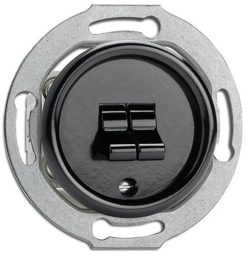 THPG Двойной переключатель из бакелита и стекла  100573  - Вид №2