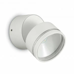 Уличный настенный светодиодный светильник белый Ideal Lux Omega Ap Round Bianco Omega Ap Round 4000K IDEAL LUX OMEGA ROUND 00-3897904 Белый