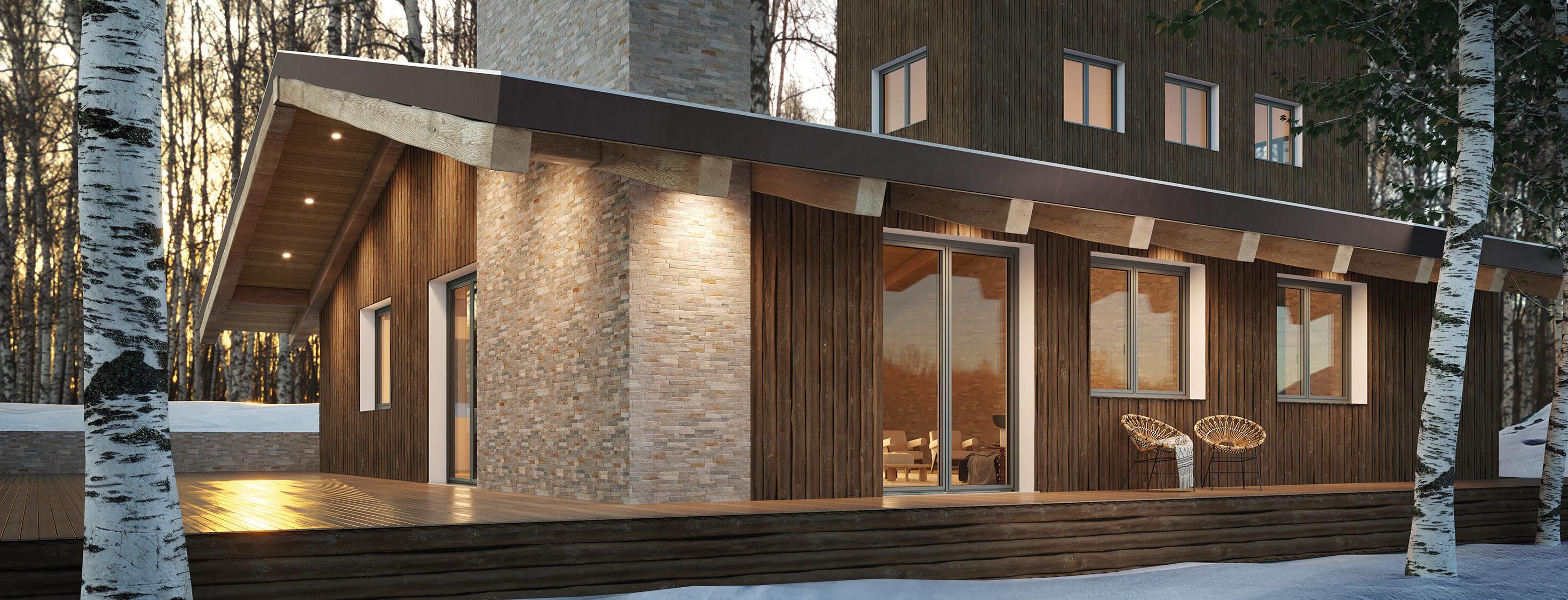 Алюминиевое и ПВХ створчатое окно D&V Serramenti EOS ARCH-00143508 - Вид №5