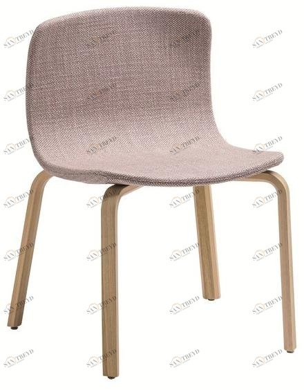 Albaplus Стул на четырех ножках из дуба и ткани Ember sun-id-1474115