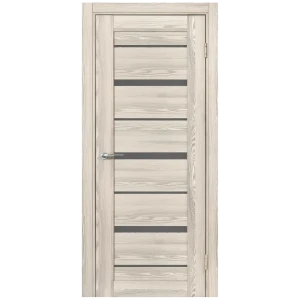 Комплект двери Верано остекленная 90x200 см ПВХ цвет ривьера крем с добором 200 мм