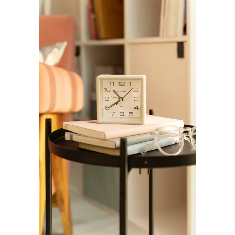 Будильник матовый d9.5 см цвет бежевый TROYKATIME NEW SCANDI STLM-2059420 - Вид №4