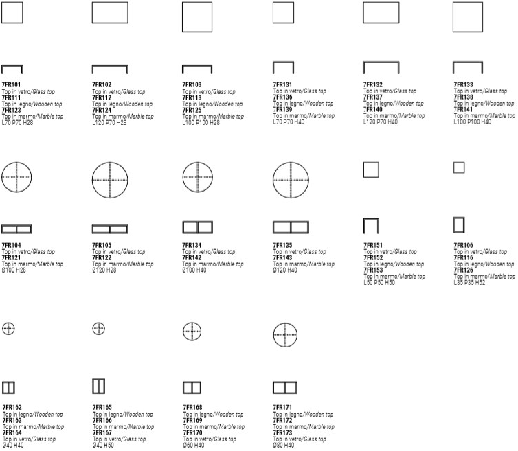 Marelli Прямоугольный журнальный столик Frame sun-id-1489968 - Вид №4