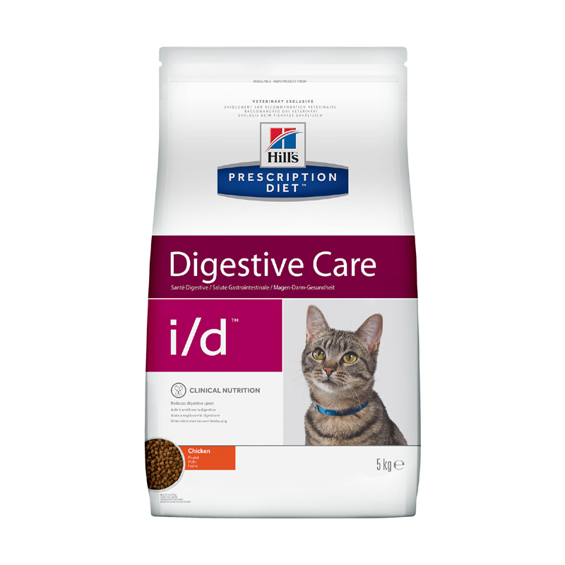 Т00003086 Корм для кошек Hill"s Prescription Diet Feline I/D при заболеваниях ЖКТ, курица Hill's 