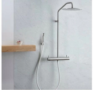 MINA Настенная термостатическая душевая стойка из нержавеющей стали с душевой лейкой Corsivo 11th340-55100-0711