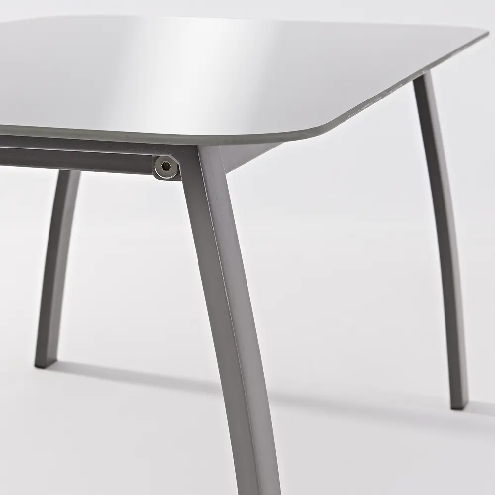 Стол садовый Alma 85x45x35 см сталь/стекло серый 82276170 STLM-2181915 Santreyd  - Вид №3