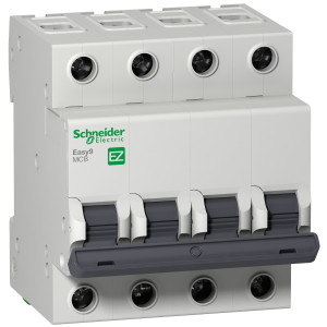 EZ9F14463 Автоматический выключатель 4P 63А (B) 4.5кА Schneider Electric Easy9