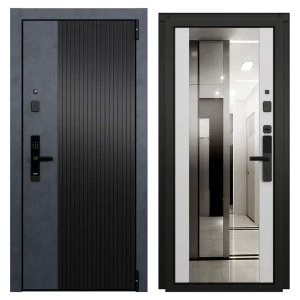 Входная дверь TOREX Протон Скай 86x205 см правая белая с зеркалом 89437238