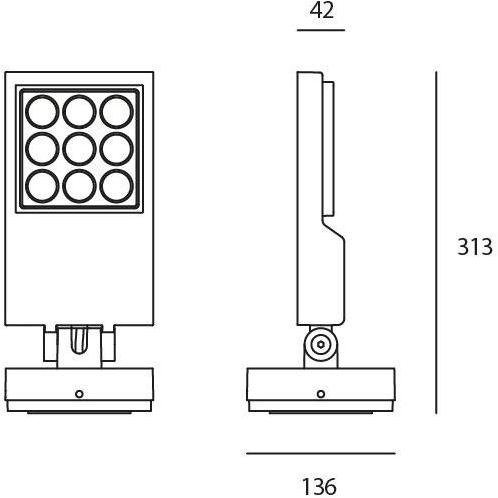 Artemide Алюминиевый светодиодный уличный проектор Cefiso sun-id-1348567 - Вид №4