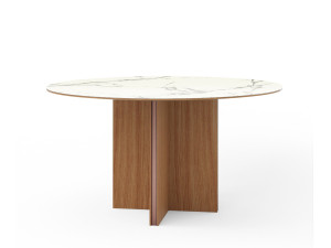 Круглый керамический обеденный стол