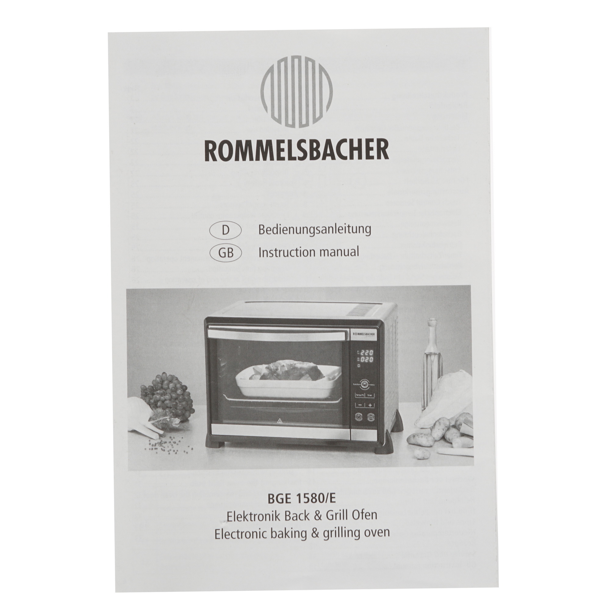 8159743 Мини-печь Rommelsbacher BGE 1580/E черный STDN-0111645 - Вид №9